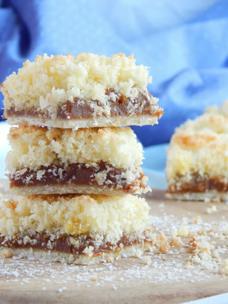 Cuadrado coco y dulce de leche 